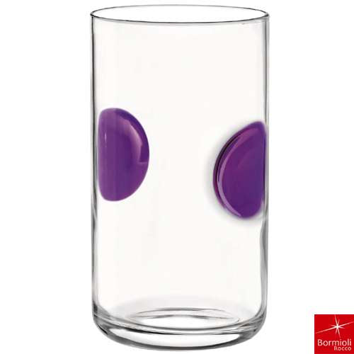 Bormioli Rocco Giove Glass with Colorful Circles