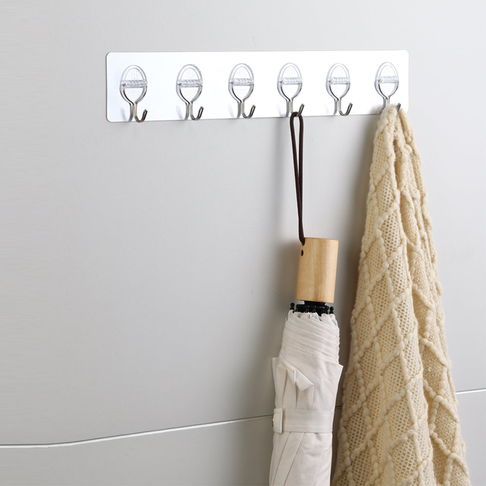 6-Hooks Heavy Duty Self Adhesive Multi-Function Hooks