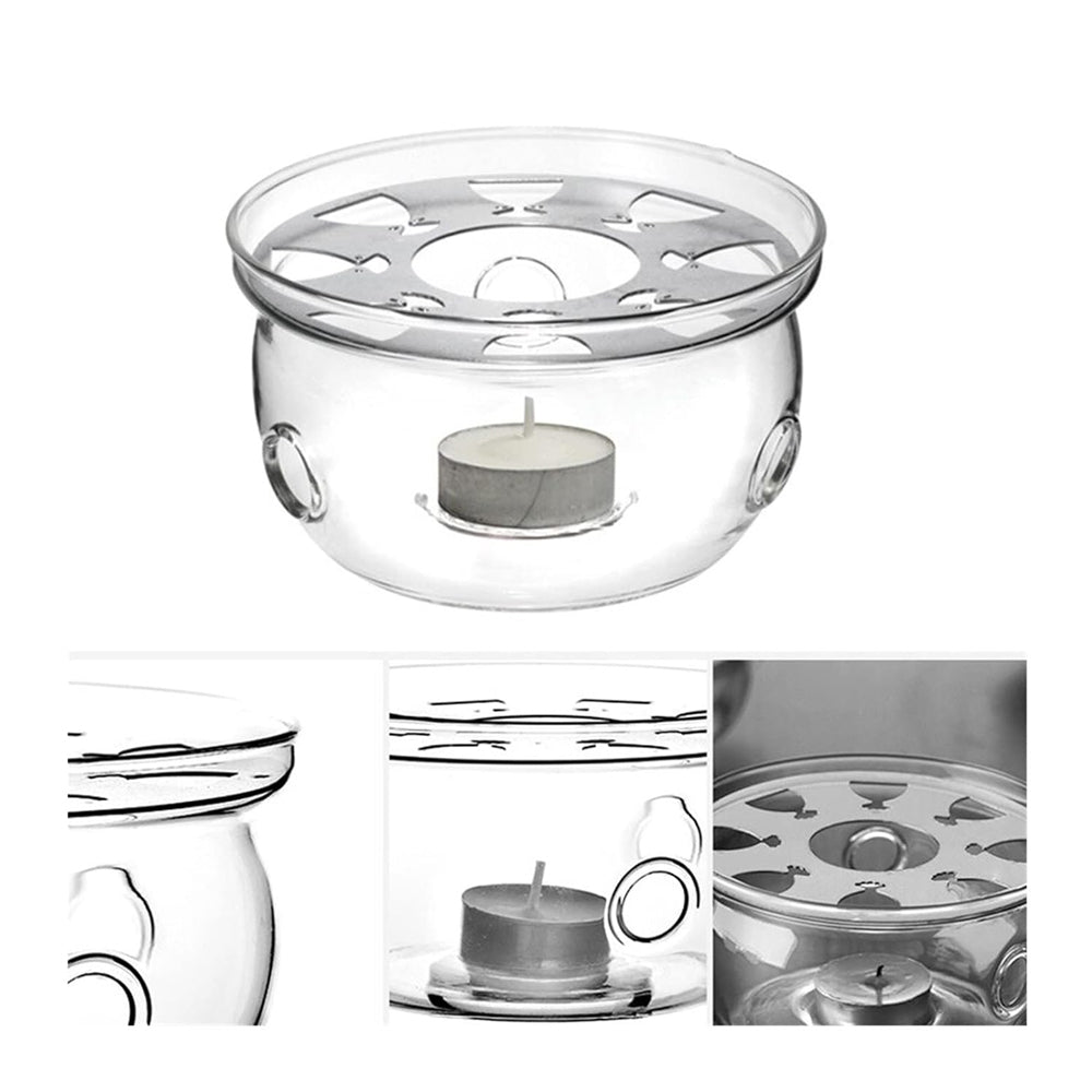 Glass Candles Warmer with Stainless Steel Trivet