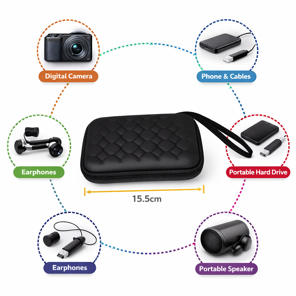 Danny Go Digital Travel Hard Shell Case – 15.5 cm