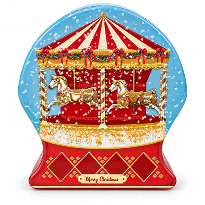 Cucina & Tavola Christmas Carousel Storage Tin