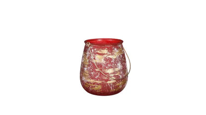 Christmas Glenna Hurricane Light Red / Vase
