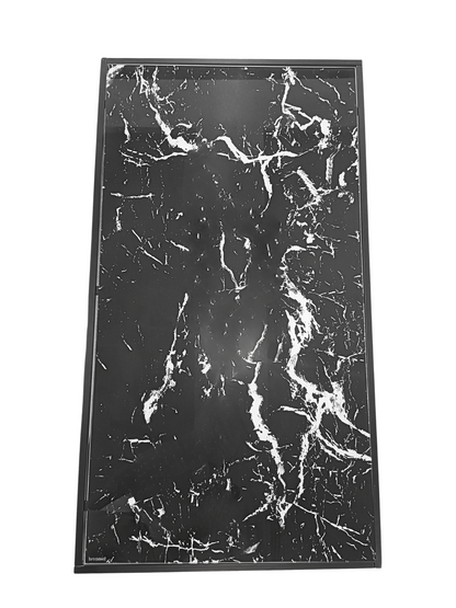 Black Marble Effect Coffee Table  Rectangular