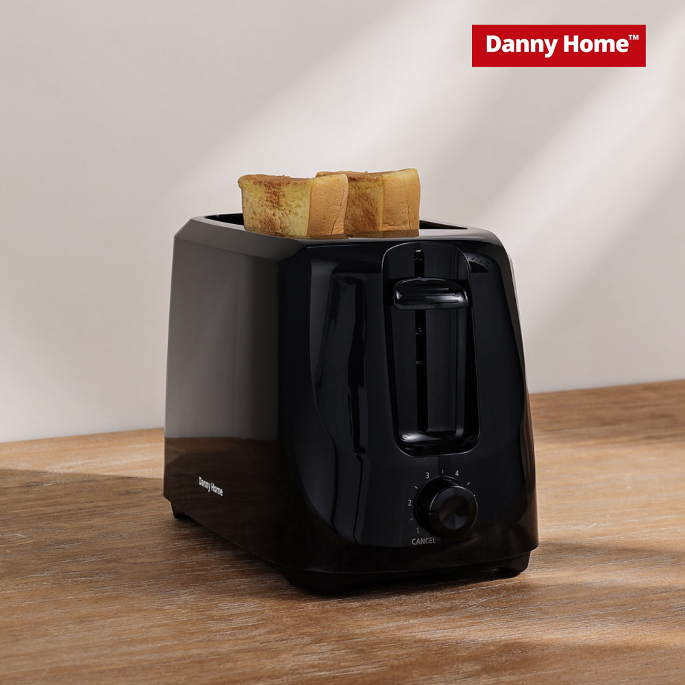 Danny Home Black Two Slice Toaster 24.8cm