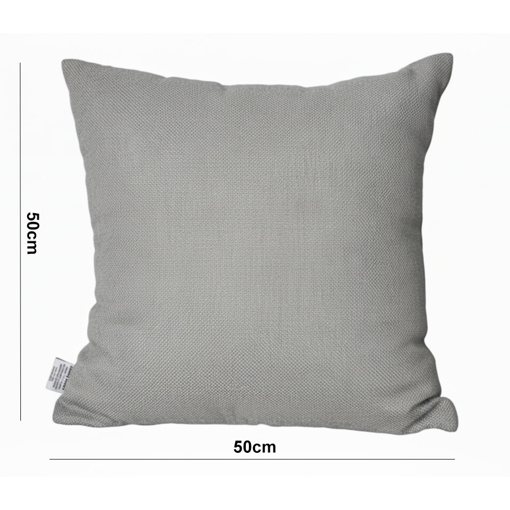 Danny Home Polypropylene Fabric Cushion – Grey 50x50cm
