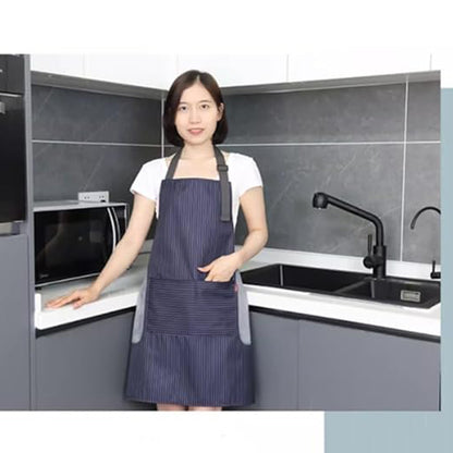 Apron YURILIFE With Pocket Waterproof and Oil Proof for Home Kitchen