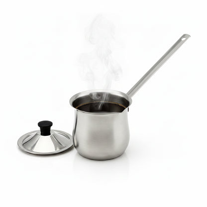 Stainless Steel Turkish Coffee Pot With Lid