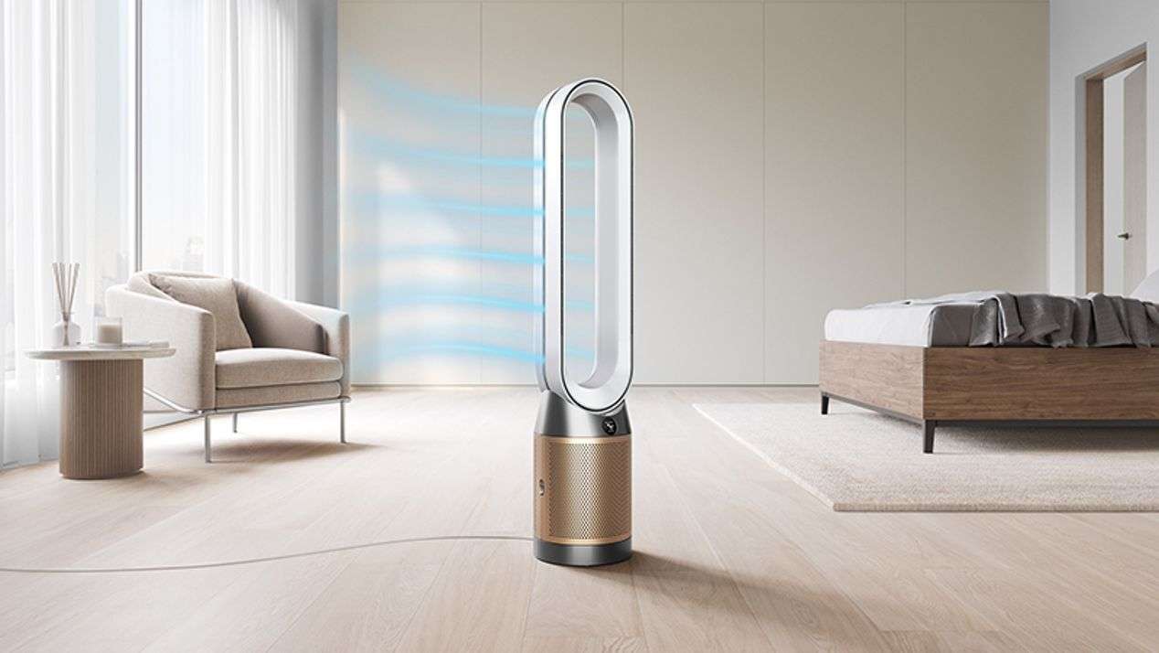 Purifier Cool Formaldehyde™ TP09 Pro purifying fan (Nickel/Gold) by Dyson