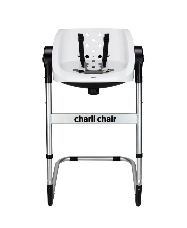 CharliChair 2-in-1 Baby Bath Chair - White