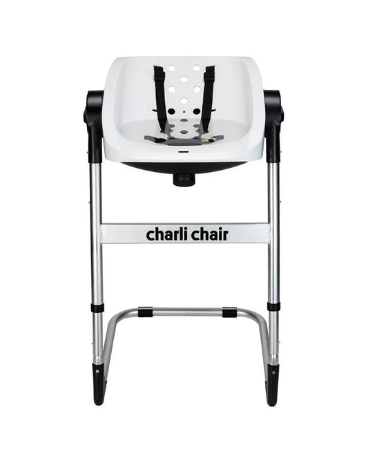 CharliChair 2-in-1 Baby Bath Chair - White