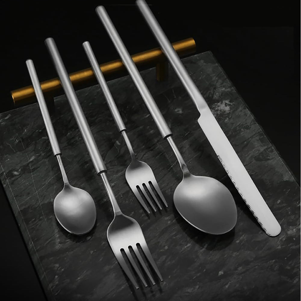 PROUD 5-Pieces Mat Stainless Steel 304 Silverware Tableware Cutlery Set ( 9002 )