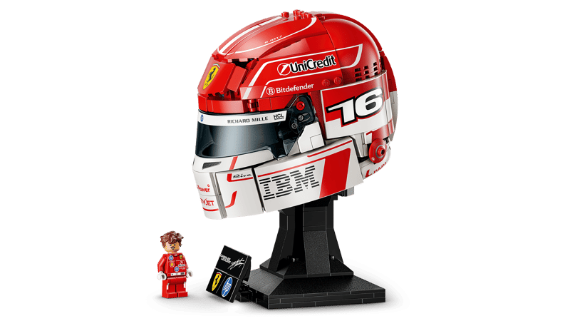 LEGO Editions Scuderia Ferrari HP Charles Leclerc Helmet Display Building Set 43014