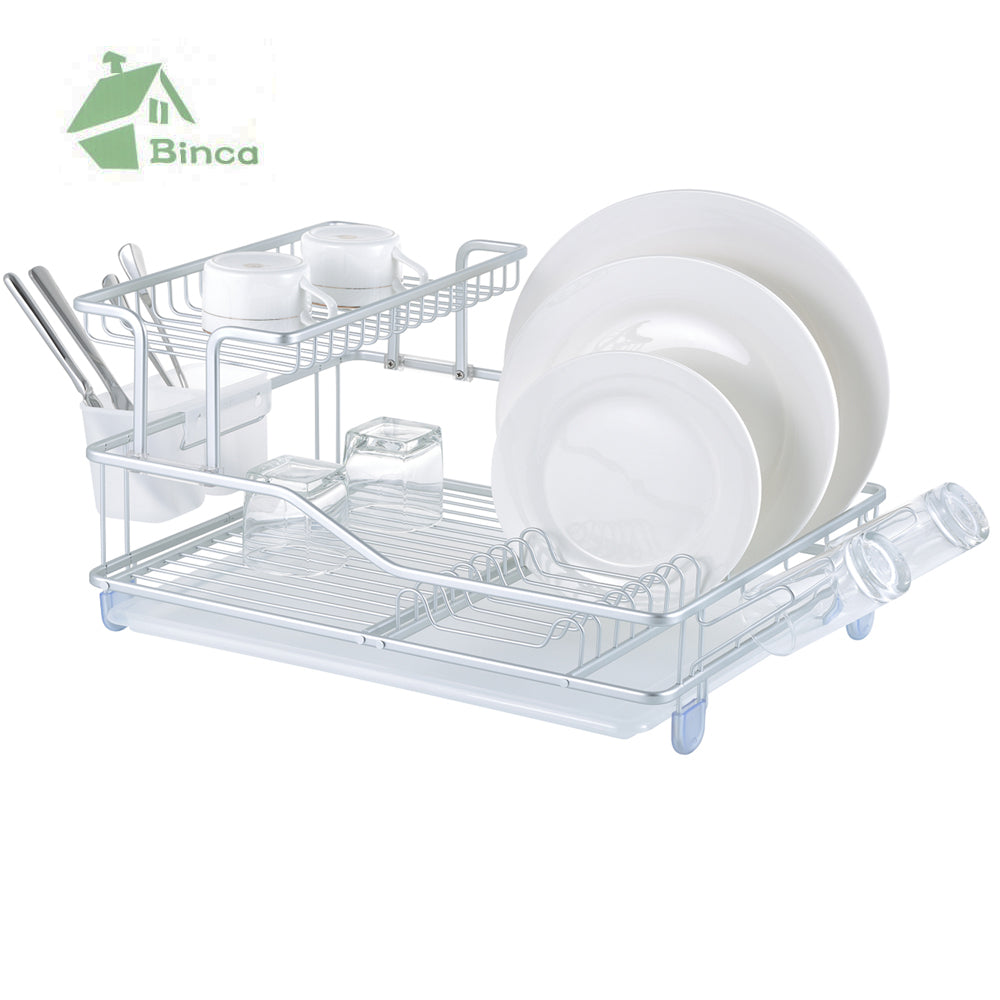 Binca Aluminum 2-Layer Dish Rack