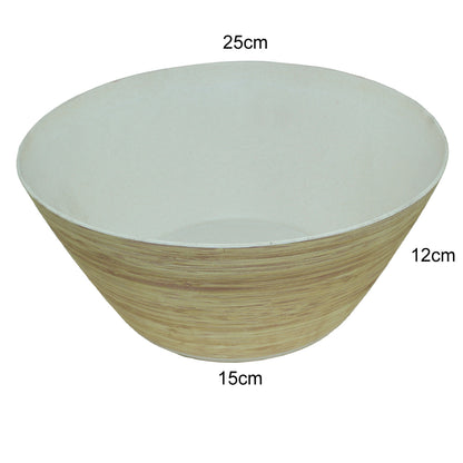Salad Bowl Wooden Melamine Dinnerware
