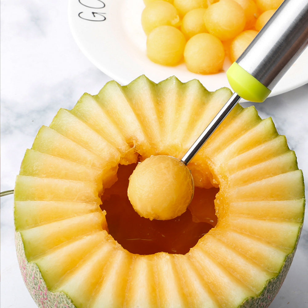 Stainless Steel 2 In 1 Melon Baller