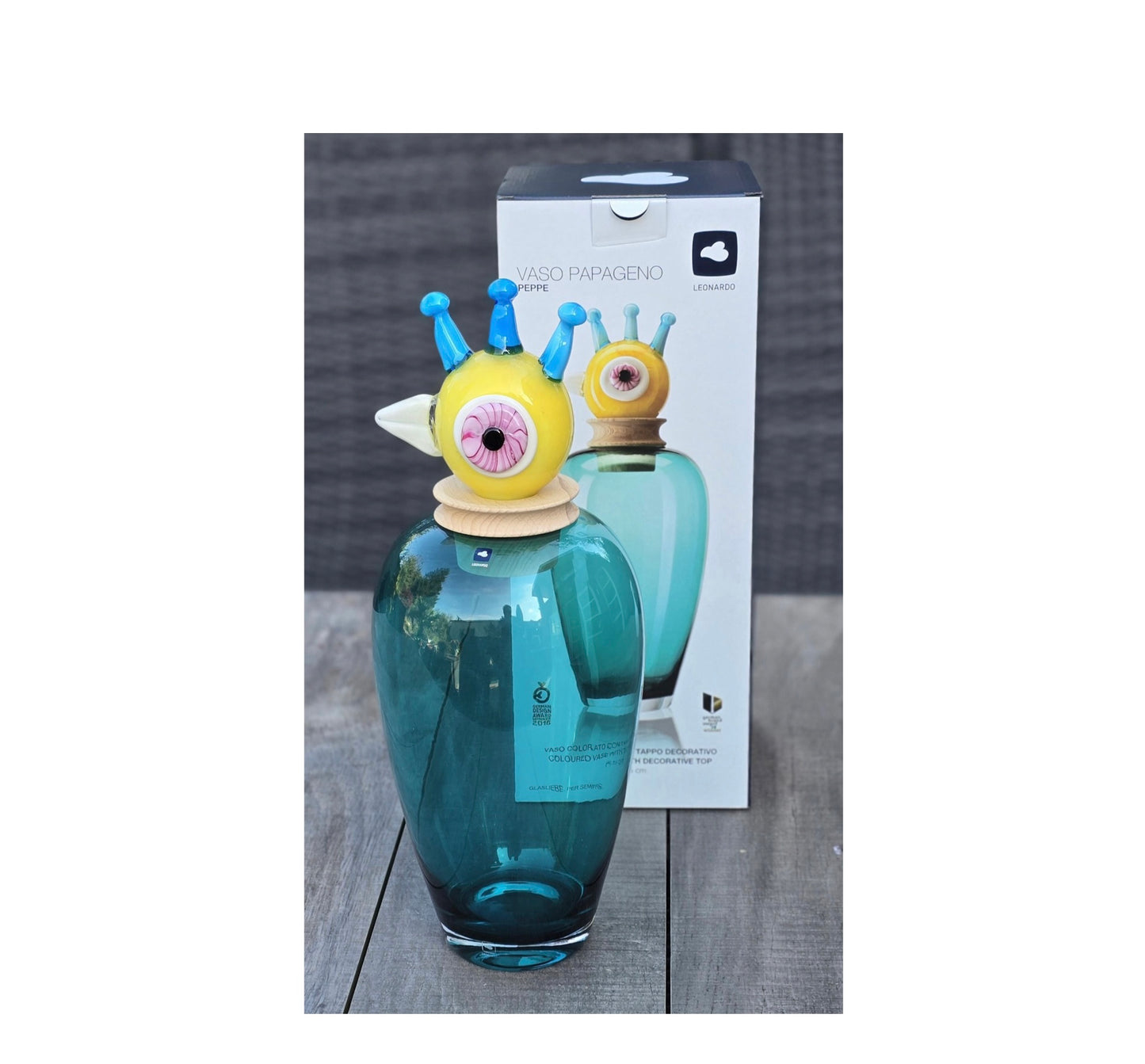 Papageno Vase Blue "45cm" by Leonardo