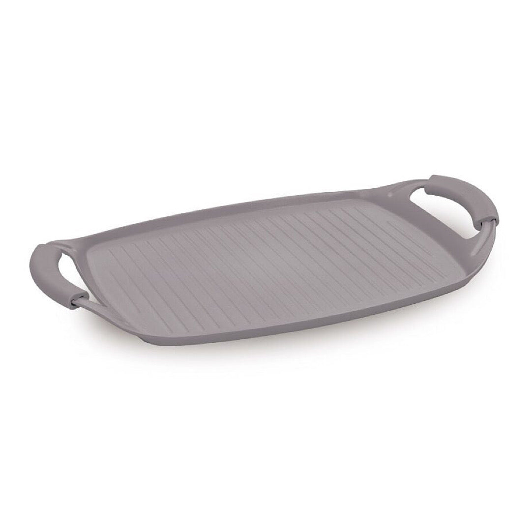 Grill plate, 47 cm, Taupe