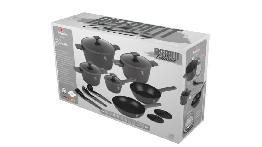 15-Piece Kitchen Stackable Cookware Set