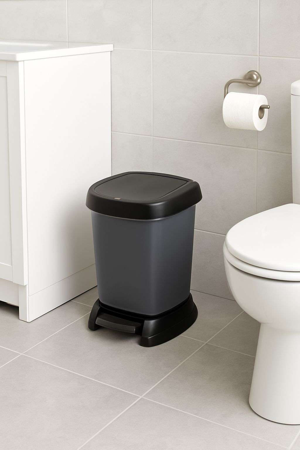 Rotho PASO Trash Can With Pedal – 6L