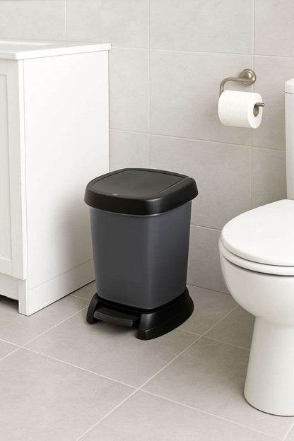 Rotho PASO Trash Can With Pedal – 6L