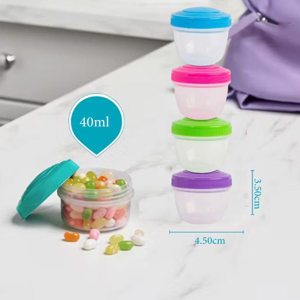 4-Pieces Dressing Food Storage Containers 40mL