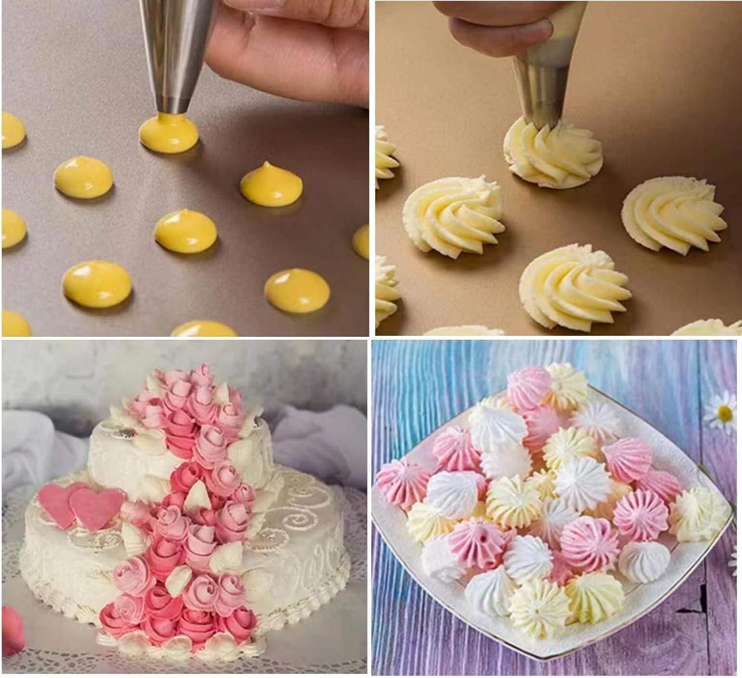 50-pcs Piping Bags Anti Burst Disposable Cake Decorating Bags 17*25cm