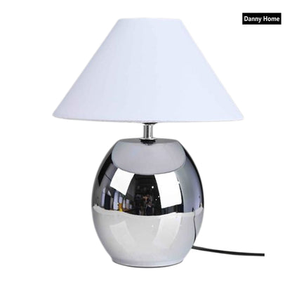 Danny Home Metal Silver Table Lamp 30-cm