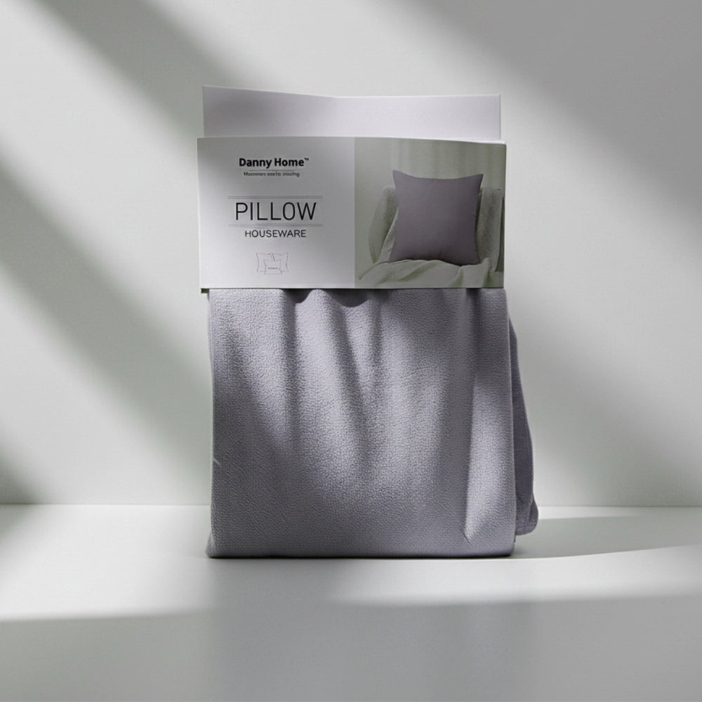 Danny Home Velvet Fabric Cushion – Anthracite 50x50cm
