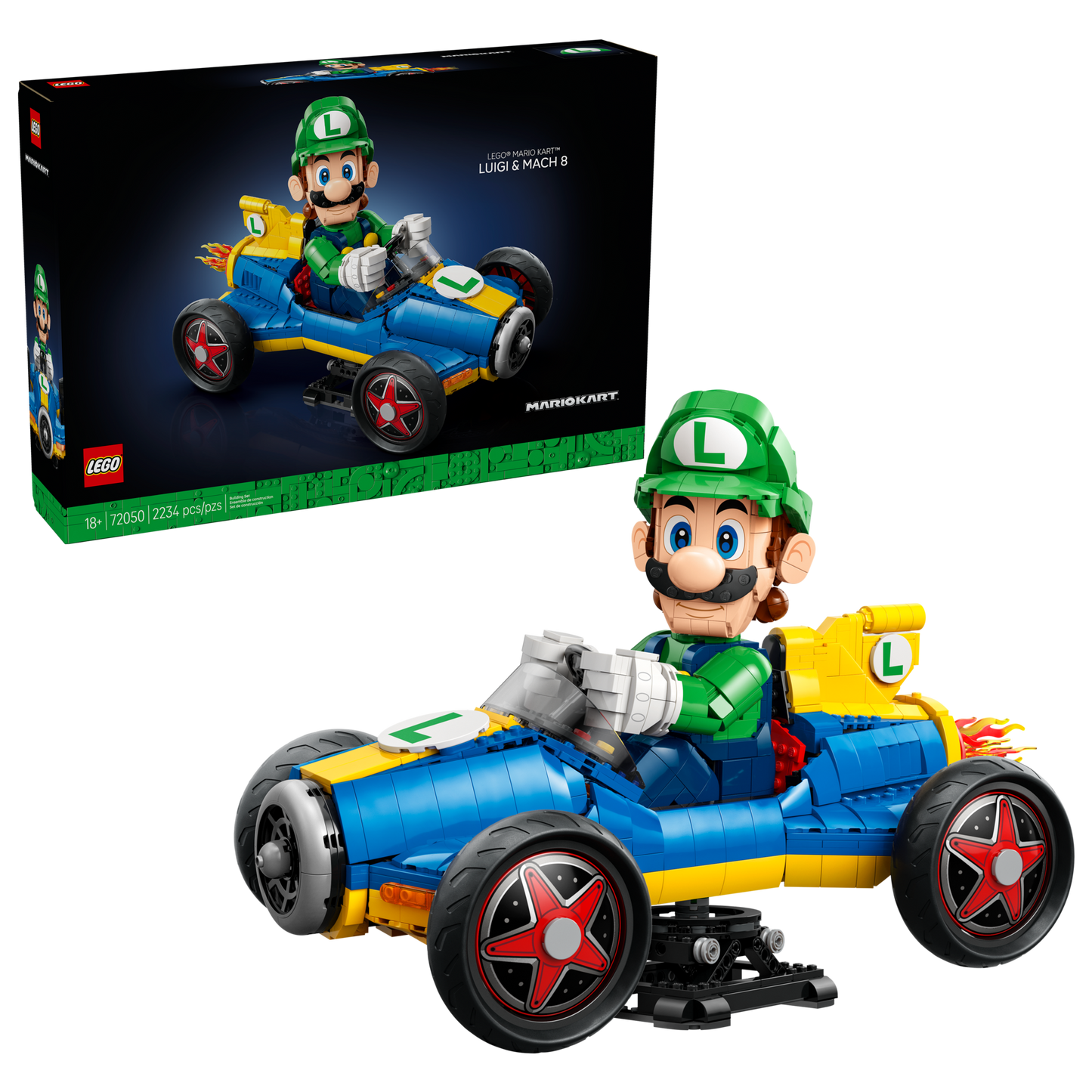 LEGO Mario Kart Luigi Standard Kart Building Set for Kids 72050