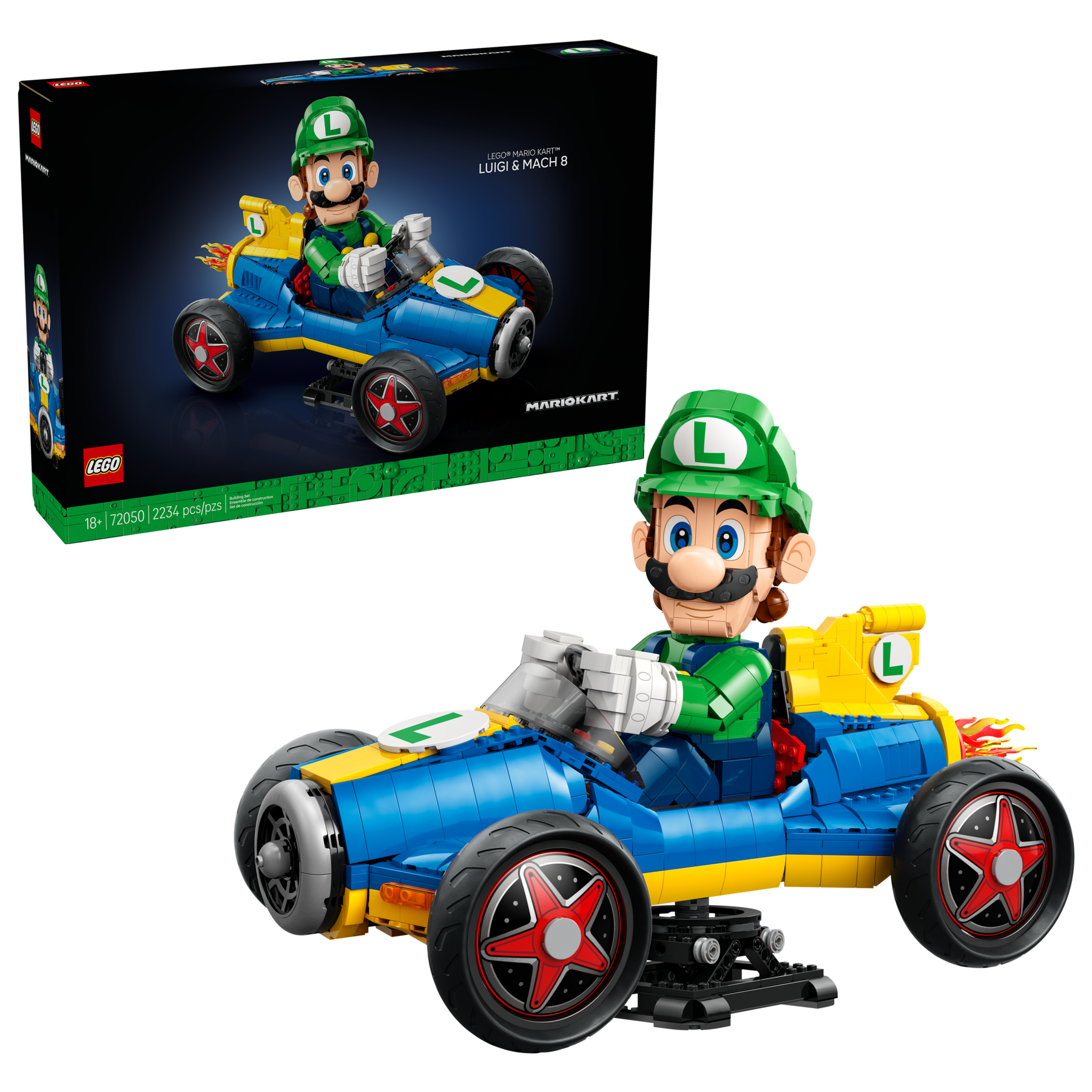 LEGO Mario Kart Luigi Standard Kart Building Set for Kids 72050