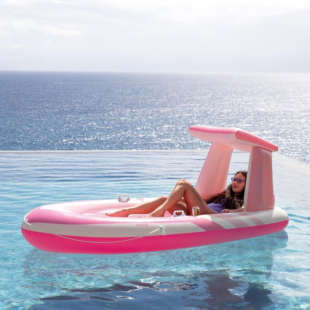 Intex Pink Paradise Boat Float Inflatable Lounge