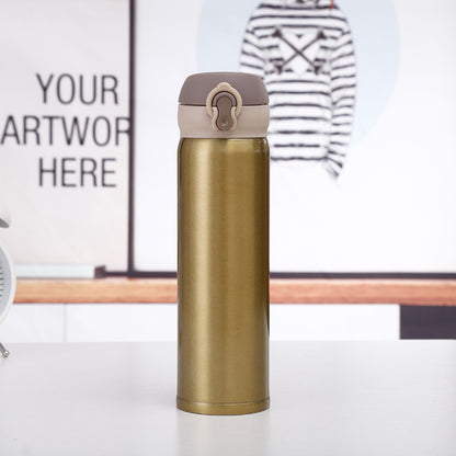 500-ml Stainless Steel Thermos Coffee Travel Mug Insulated Water Bottle