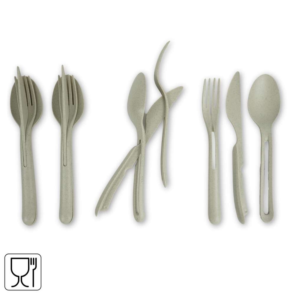 Koziol Klikk Sustainable Cutlery 12-Pieces Set