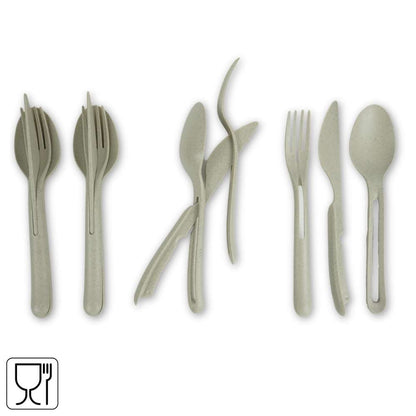 Koziol Klikk Sustainable Cutlery 12-Pieces Set