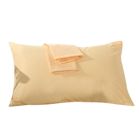 100% Double Brushed Cotton Flannel Pillowcase, Standard Set of 2, Yellow