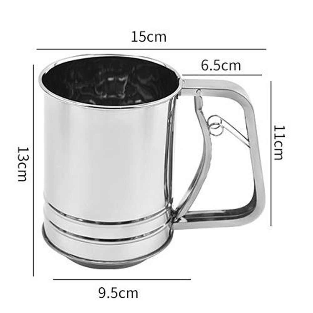 Stainless Steel Baking Flour Sifter Large size 10*13cm