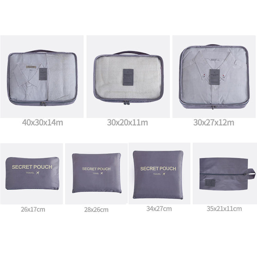 7-Pcs Travel Clothing Sorting And Storage Bag