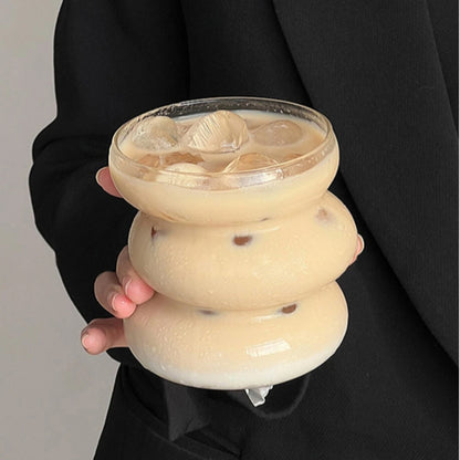 Matcha Latte Heat Resistant Clear Glass Tea Cup – 430ml