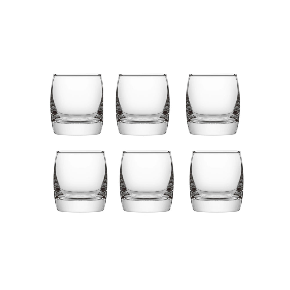 6-Pieces Clear Glass Shot Set 85-ml