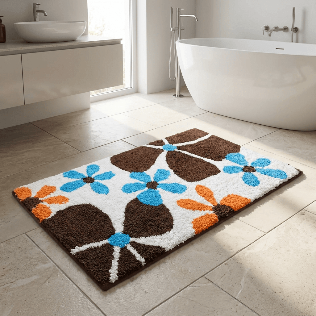 Ridder Colorful Floral Bath Mat