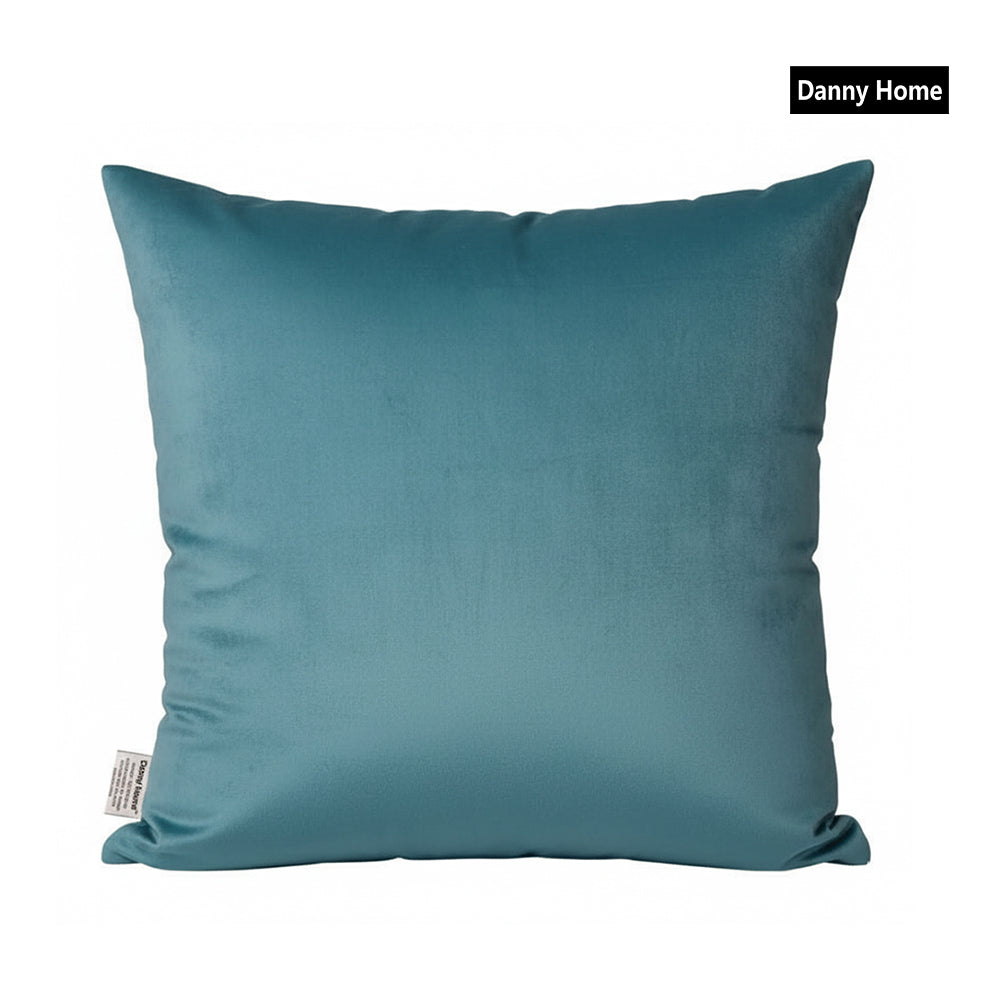 Danny Home Velvet Fabric Cushion – Teal Blue 50x50cm