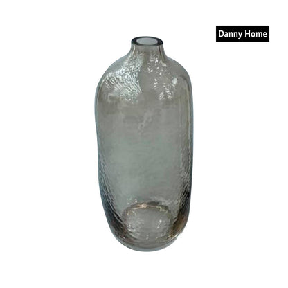 Danny Home Glass Plant Vase Grey 20-cm