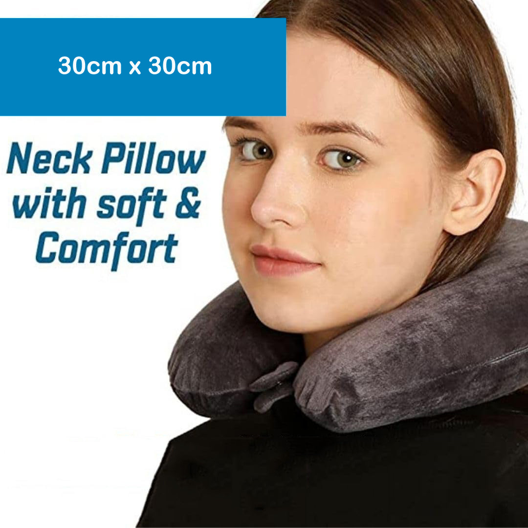 U-Shaped Micro Beads Neck Head Support Travel Pillow