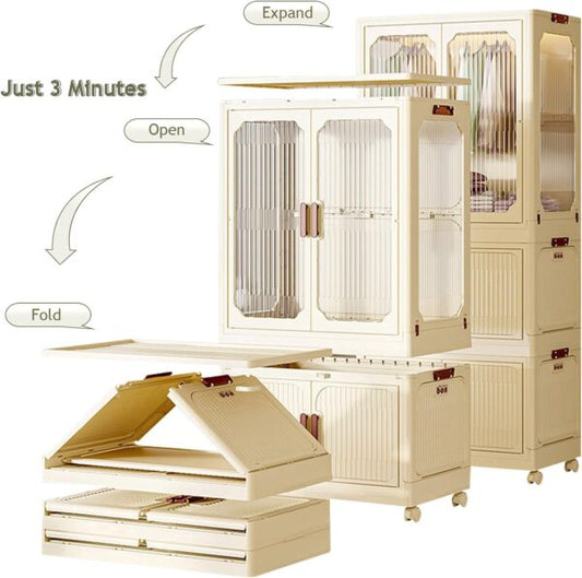 Foldable Large Plastic Storage Portable Closets