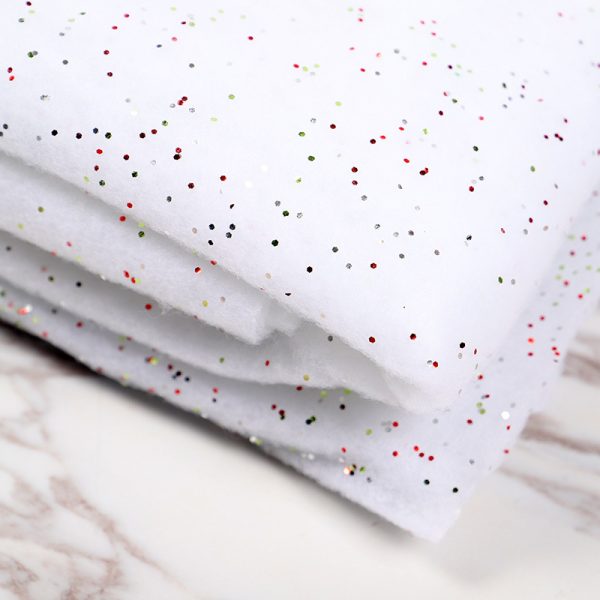 Christmas Rectangle Snow Glitter Blanket for Christmas Decoration (92x154cm)