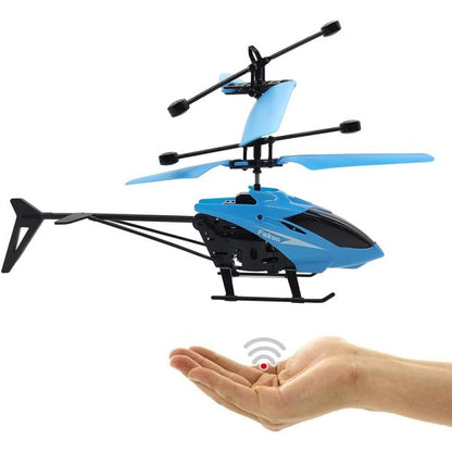 Flying Helicopter with Hand Induction Watch (Random Color)