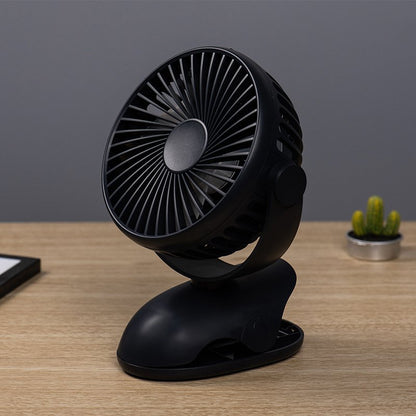 USB Table Fan Clip-On Type Mini Desk Fan 360 Degree Rotation