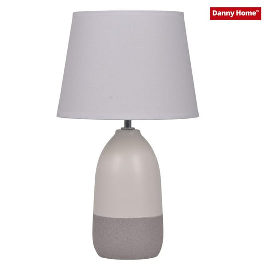 Table Lamp White With Grey