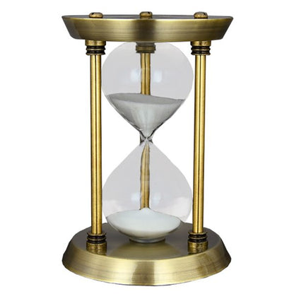 Vintage Metal Hourglass Sand Timer 15×22 cm 30-Minutes