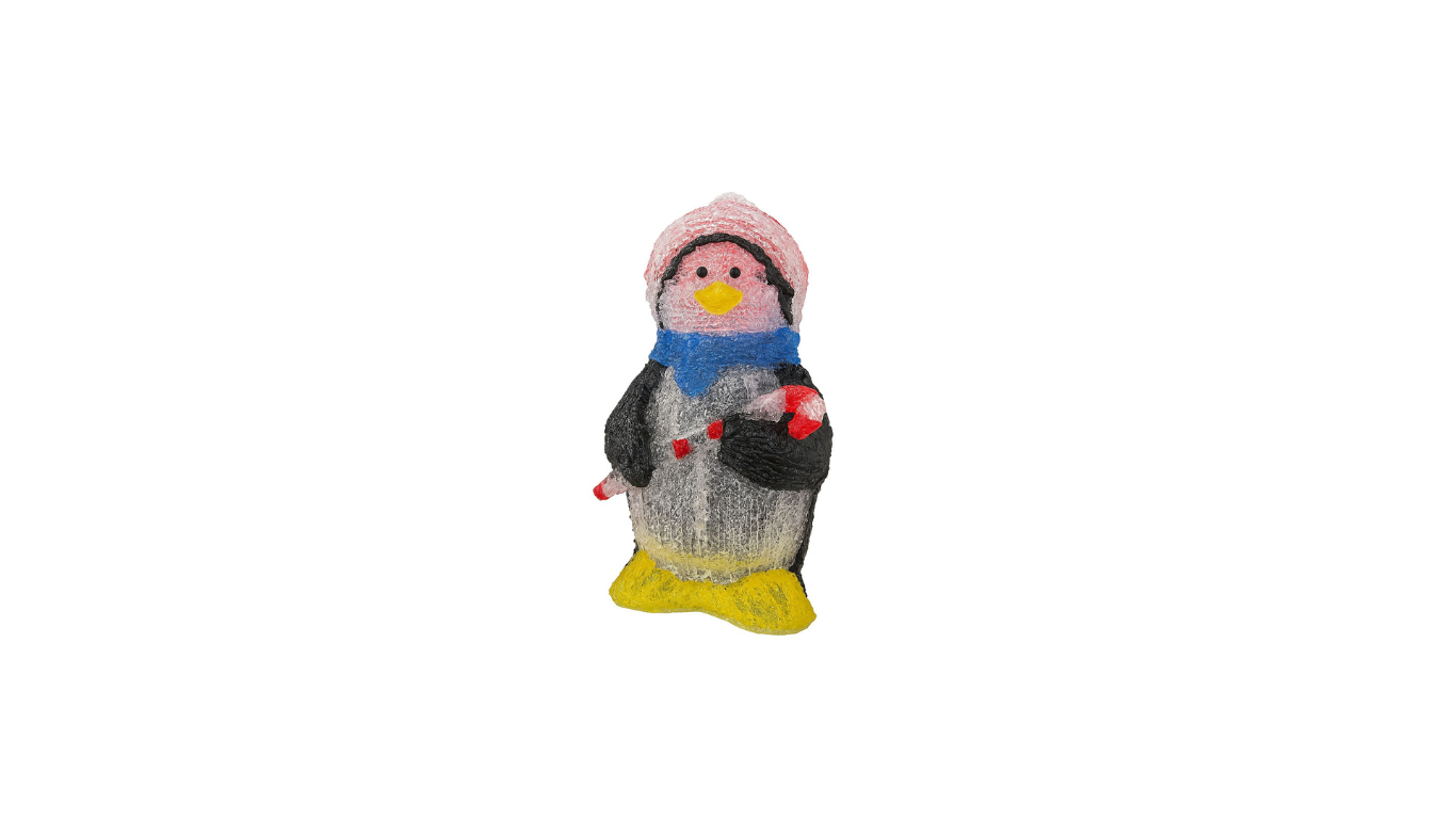 Christmas outdoor lighted penguin figure